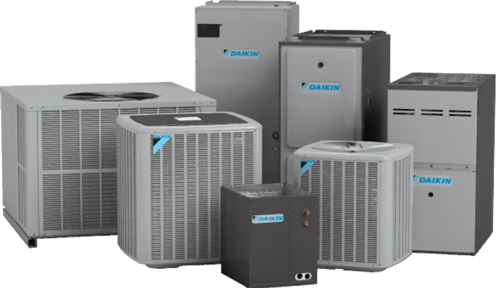Daikin heating and cooling replacement equipment